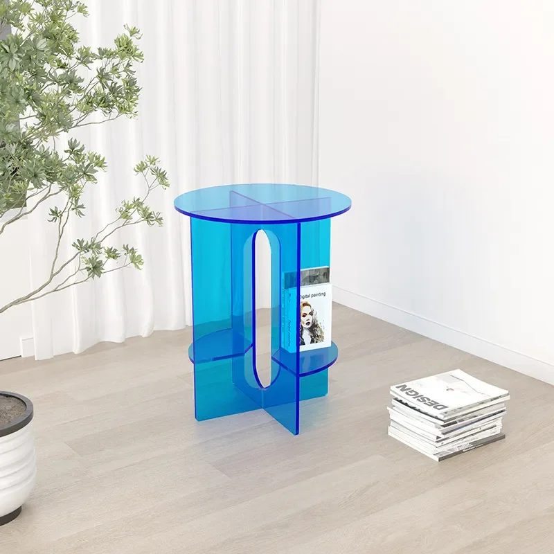 Acrylic sofa side few household living room round minimalist hotel apartment coffee table coffee table corner few light