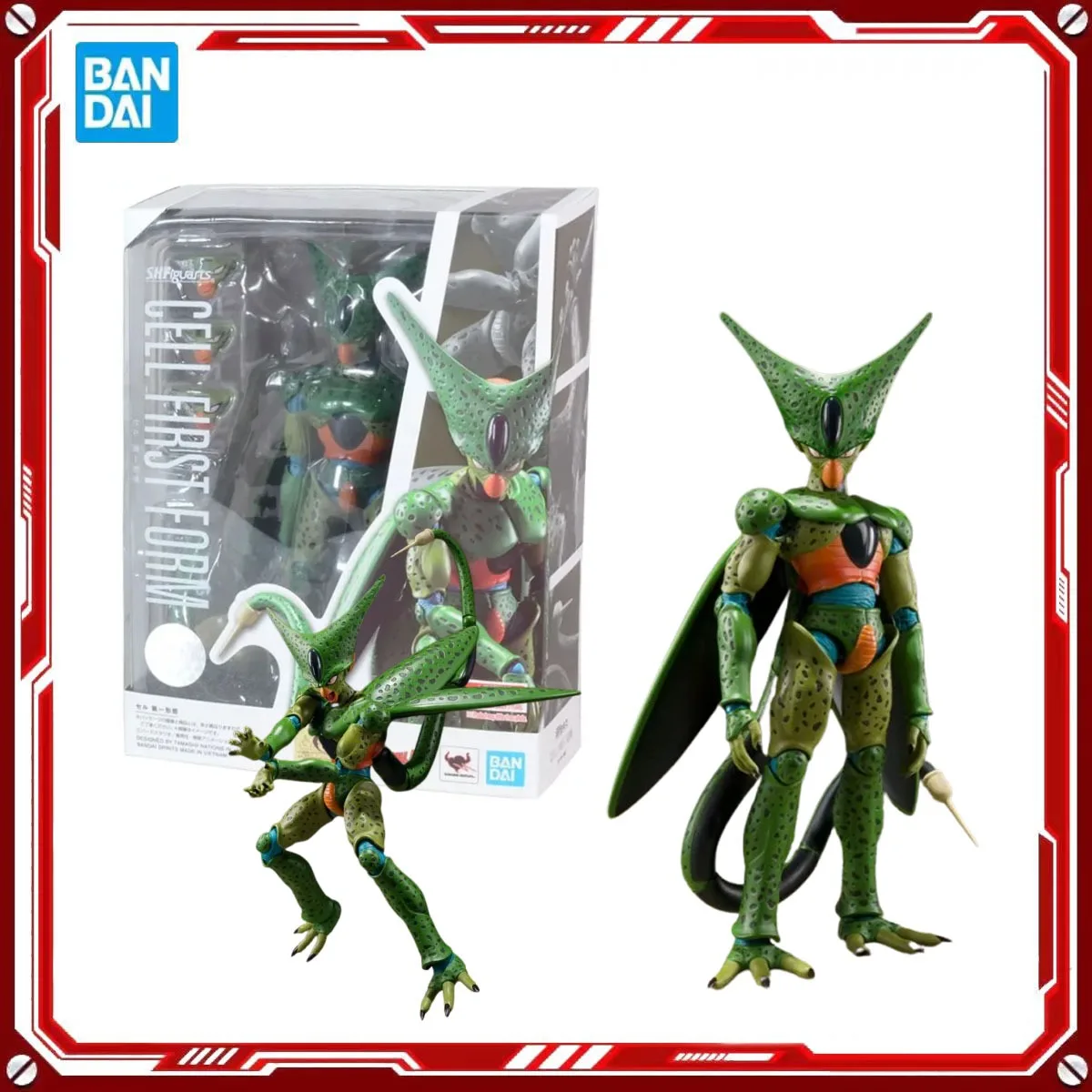 

Bandai Genuine Dragon Ball Super: Superhero Anime Model Kits Cell First Form Toys SHF Action Figure Assembly Model Gift for Kids