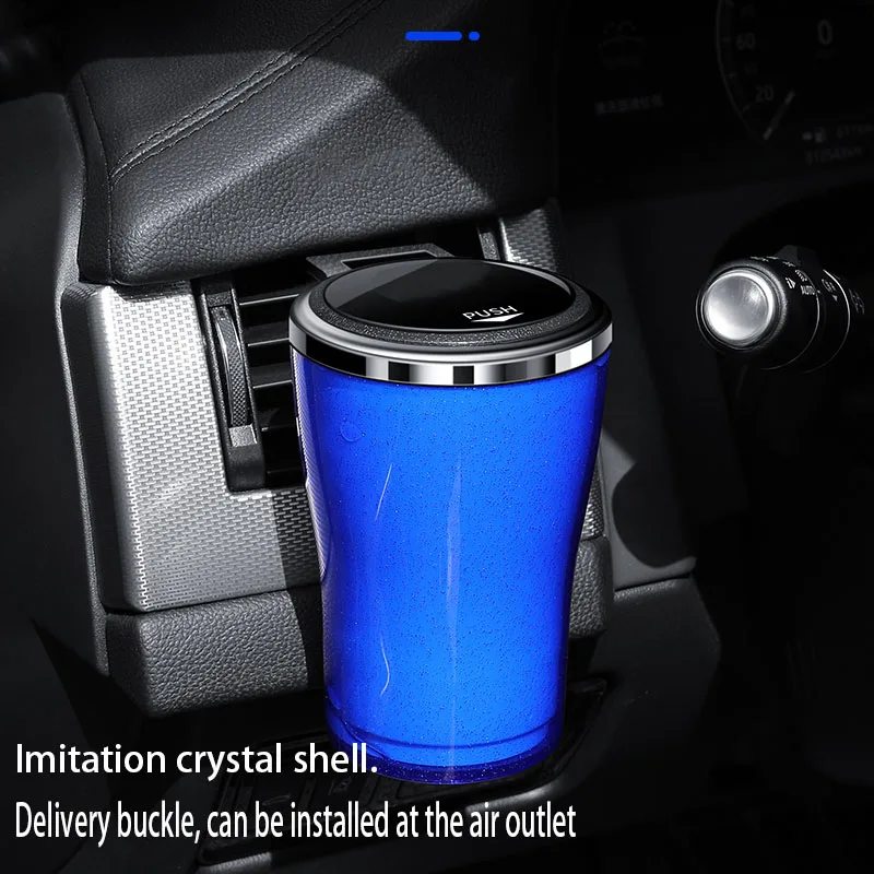 منفضة سجائر عالمية محمولة ، كوب سيارة ، دخاني ، مثبطات اللهب ، 1 LED #5