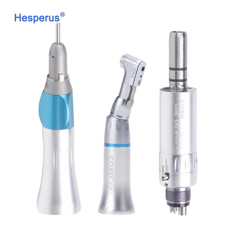 COXO 2/4 Holes CX235 Contra Angle/Air Motor/Straight Handpiece Without LED Handpiece Kit COXOs Low Speed Den tal Handpiece