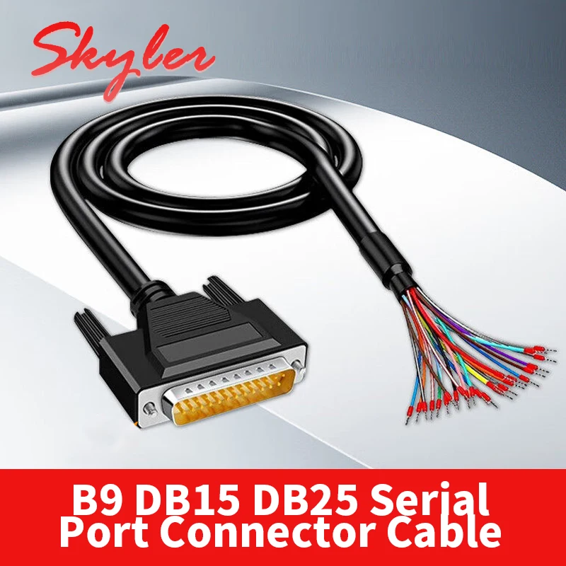 Industrial DB9 DB15 DB25 Single Head Serial Port Wire Double Shielding 9/15/25Pin Terminal Connector DB9/15/25 Connecting Line