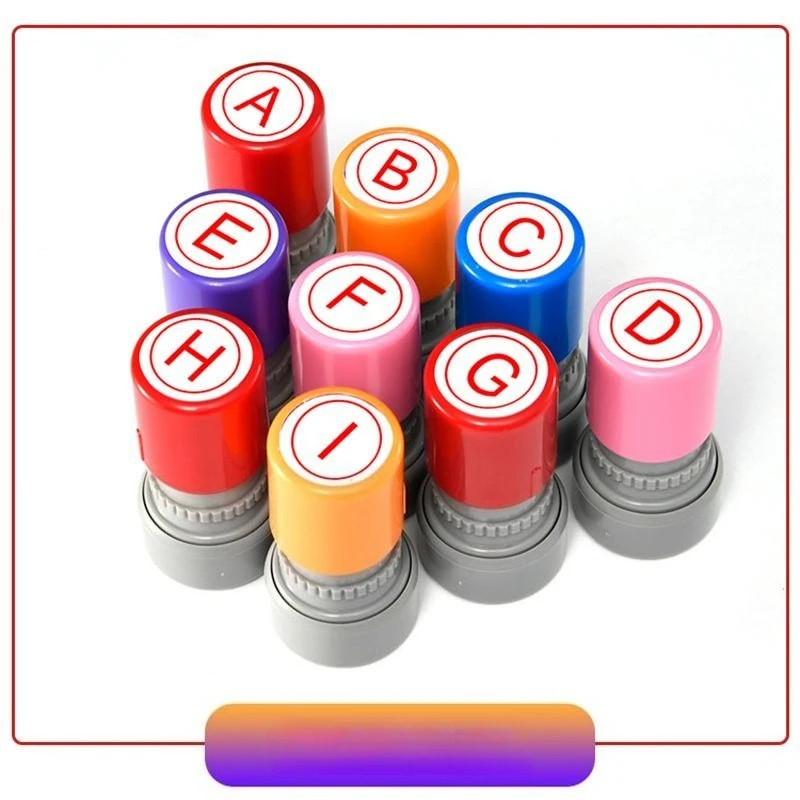 26 English Letter Stamps Capital English for English Teachers  Grading Rating  Stamping with A Combination of Grades