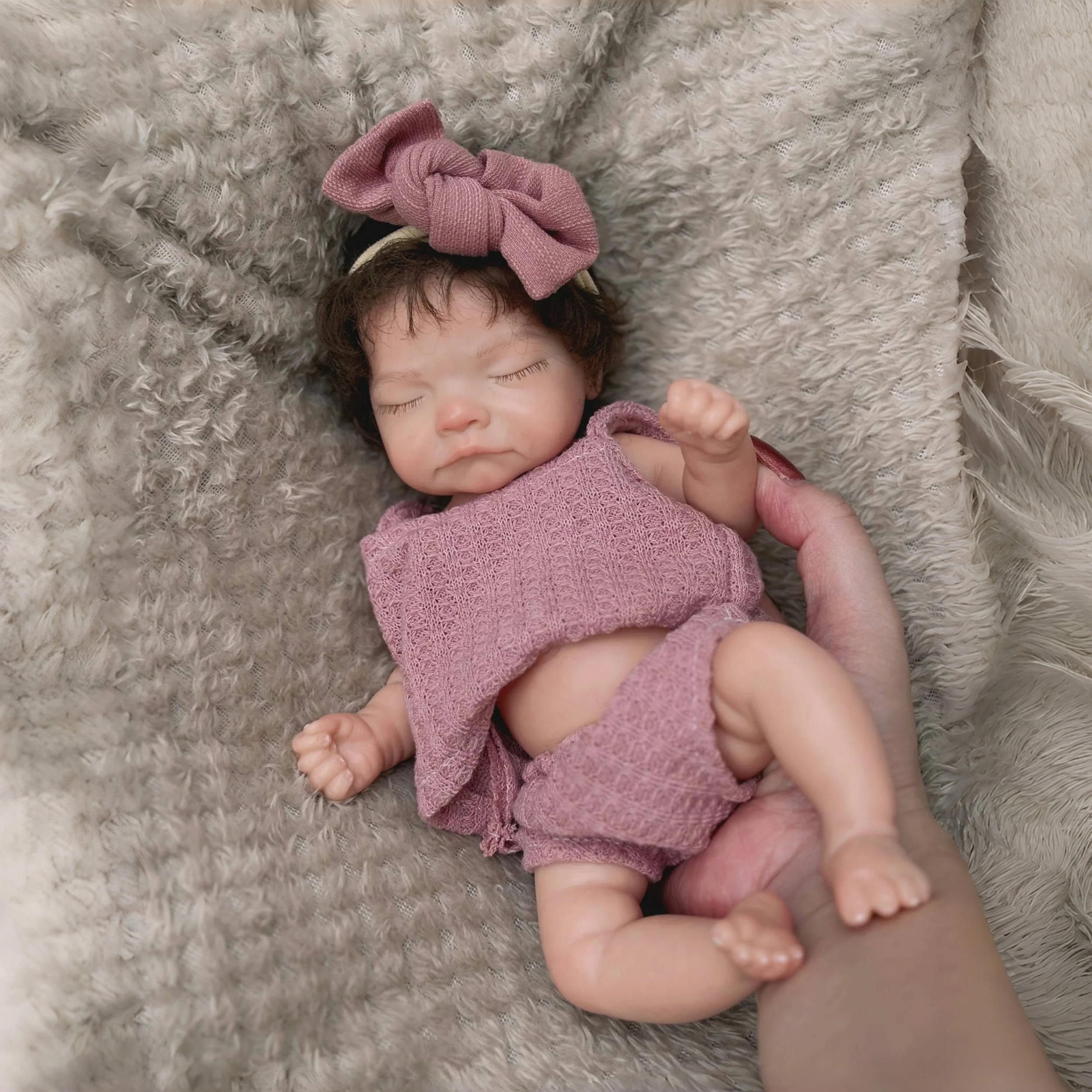 1PC 10 zoll Offene Mund Weiche Silikon Reborn Puppe Mädchen mit Haar Lebensechte Gemalt Wasserdicht Neugeborenen Baby Bebe spielzeug