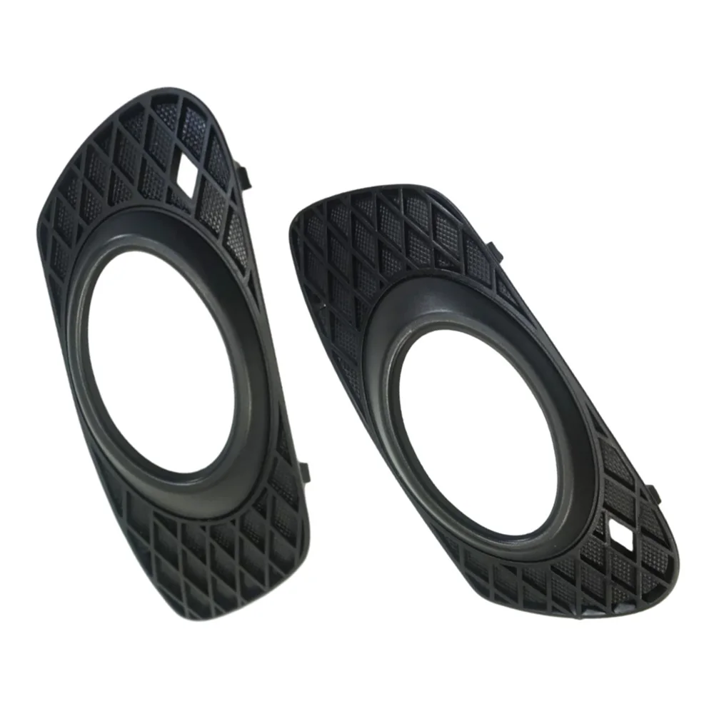For Mercedes-Benz W164 ML320 2006-2008 2Pcs  Front Bumper Fog Light Cover  Black Bumper Cap 1648260124 1648260224