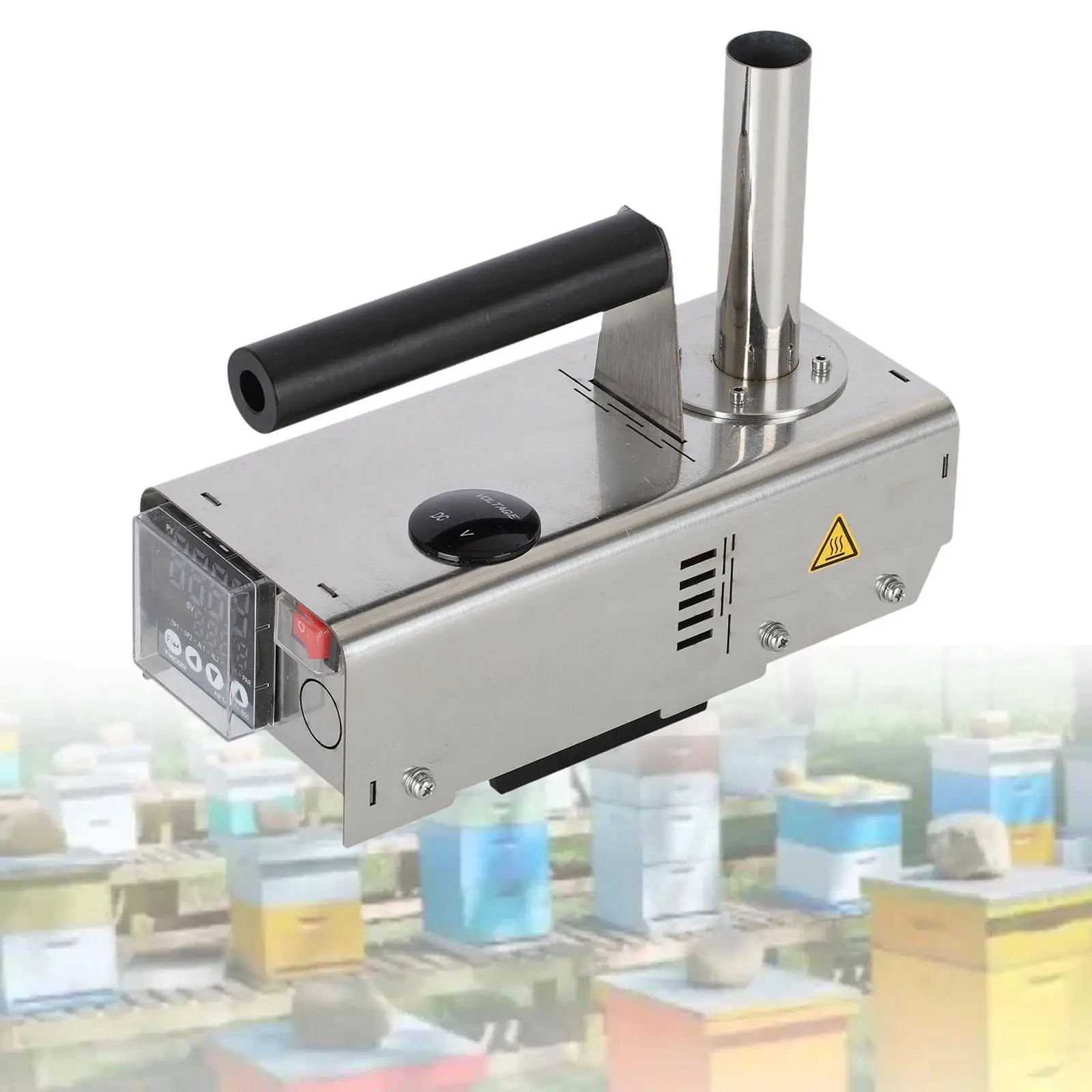 

Compact Metal Bee Evaporator Device Oxalic Acid Atomizer Beekeeping Equipment for Hive Fumigation and Beekeeper Convenience