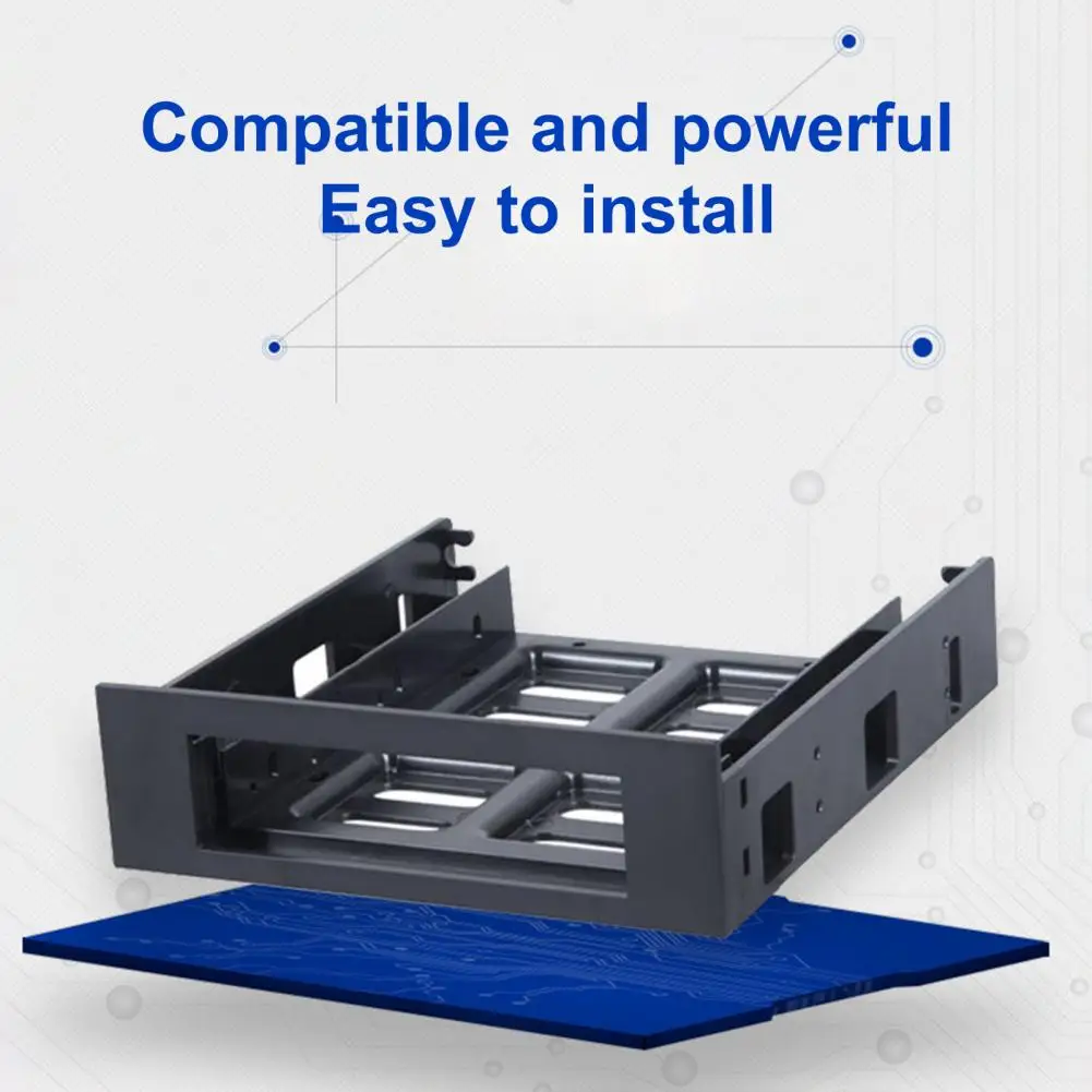 Internal Device Mounting Adapter 5.25-inch Drive Bay Adapter with Usb 3.0 Ports High-speed Data Transfer Hub Universal for Pc