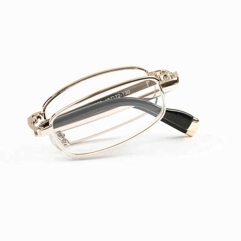 Crystal Glasses reading glasses for Men Women Folding Reading Glasses Presbyopia glasses Gold/silver Frame Mini pocket reading