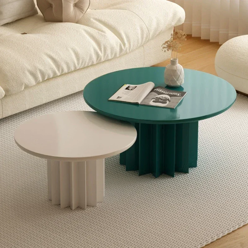 Sofa Side White Table Dressing Round Floor Sweet Nordic Fruit Table Computer Manicure Poker Tisch Multifunction Furniture T50CJ