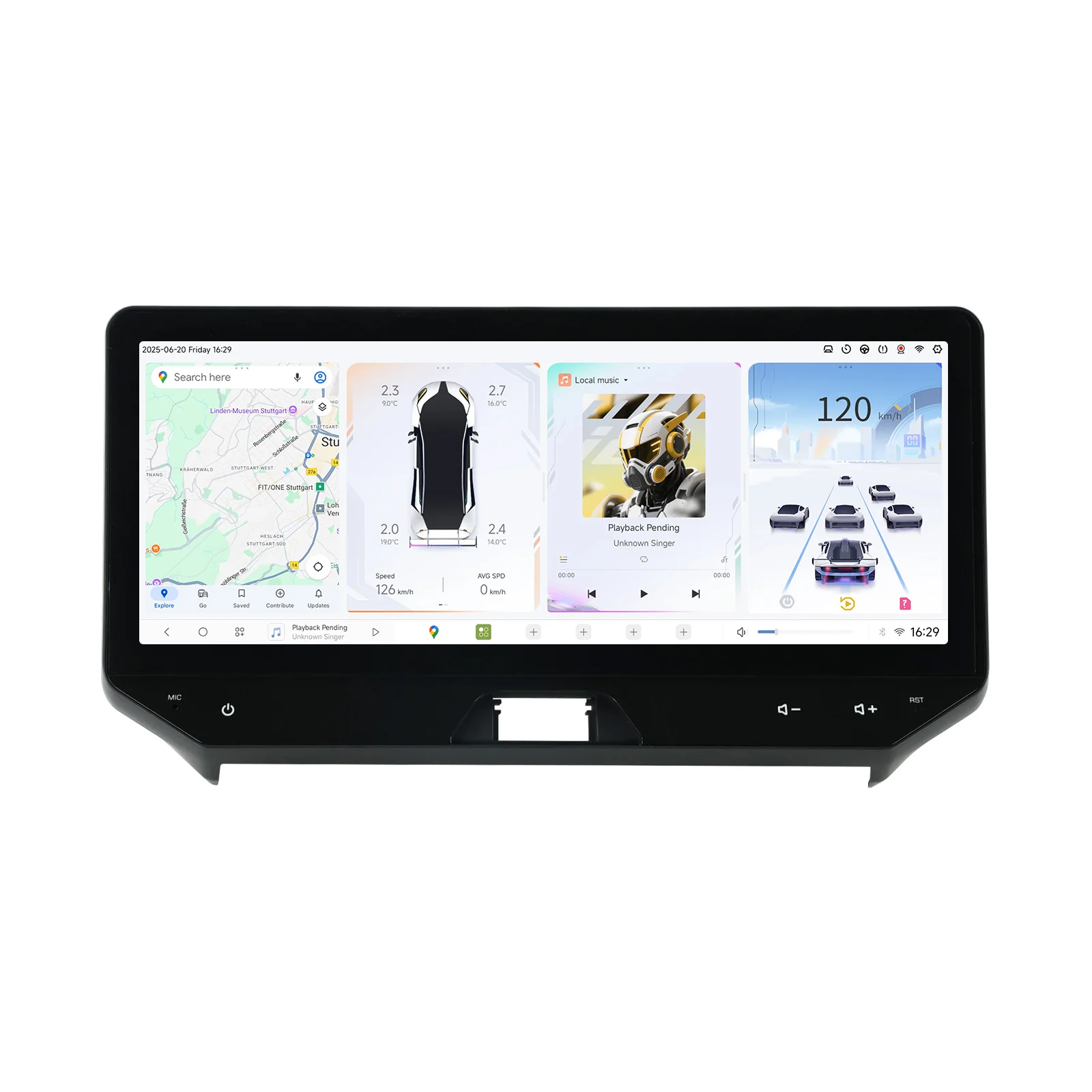DUDU7 Car Radio Headunit Support 360 Panoramic Cam FM DSP Screen for 12.3 Inch Harrier Venza 2022 to Present  Cooling Fan