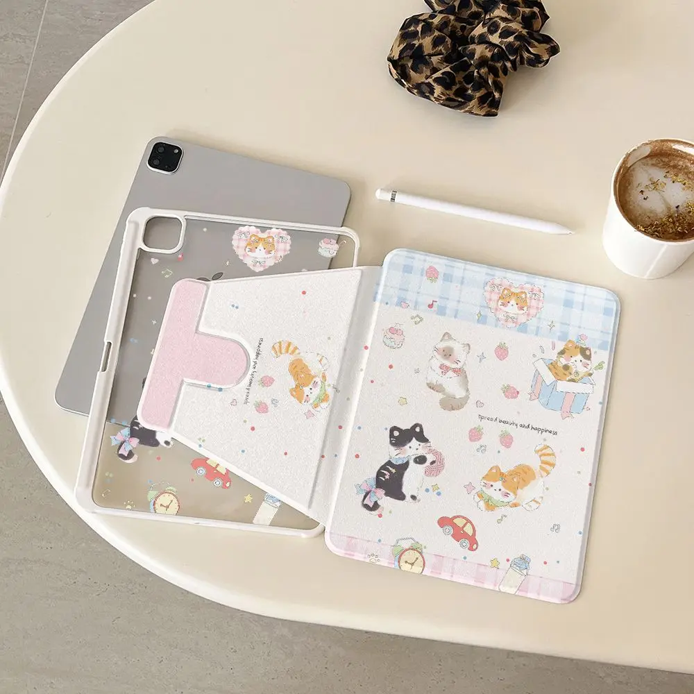 Cute Little Bear Christmas Penguin For iPad Pro Air 13'' 11'' M5 M4 M3 M2 2 1 11th A16 12.9'' 10 9 8 Th Mini 7 6 5 4 7.9