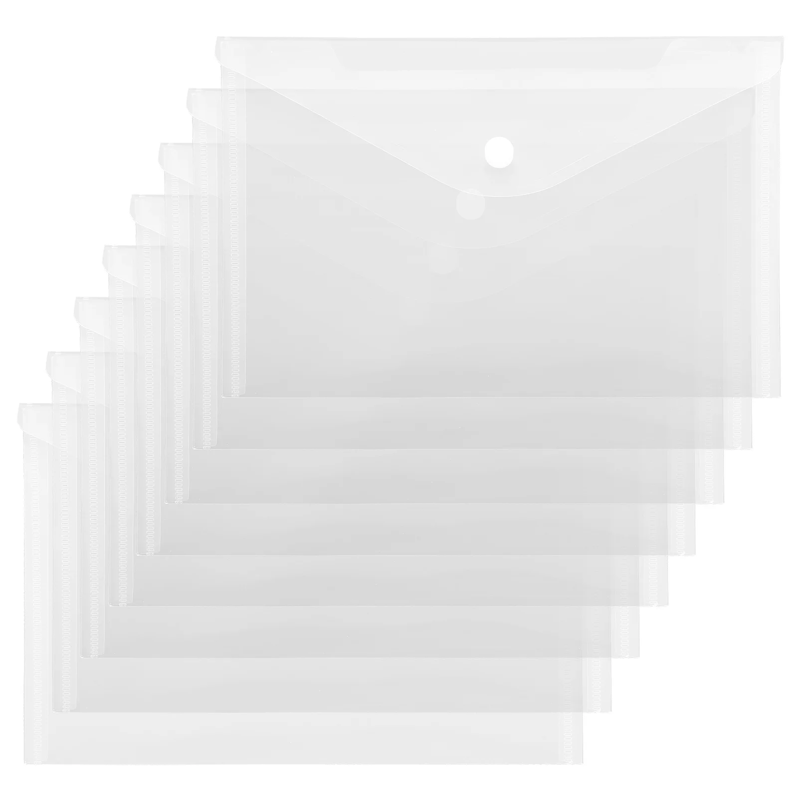 

12pcs A5 File Document Organizer Bag Transparent Waterproof Pvc Portable Folder Pouch For Office School Storage