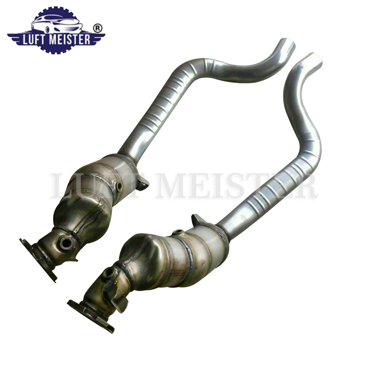 970113349AX 970113350AX One Pair Front Catalytic Converter for Porsche Panamera 4.8L V8  2010-2014 W/O TURBO Includes Front Pipe