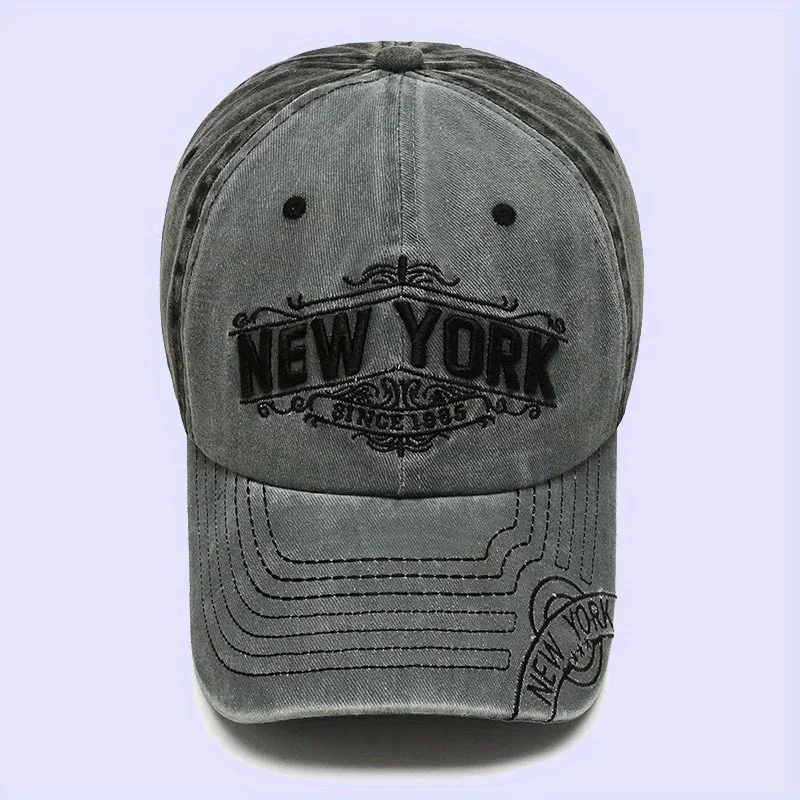 

New York Washed Cotton Cap For Men Women Gorras Snapback Caps Baseball Caps Sun protection Dad Hat Outdoors Cap