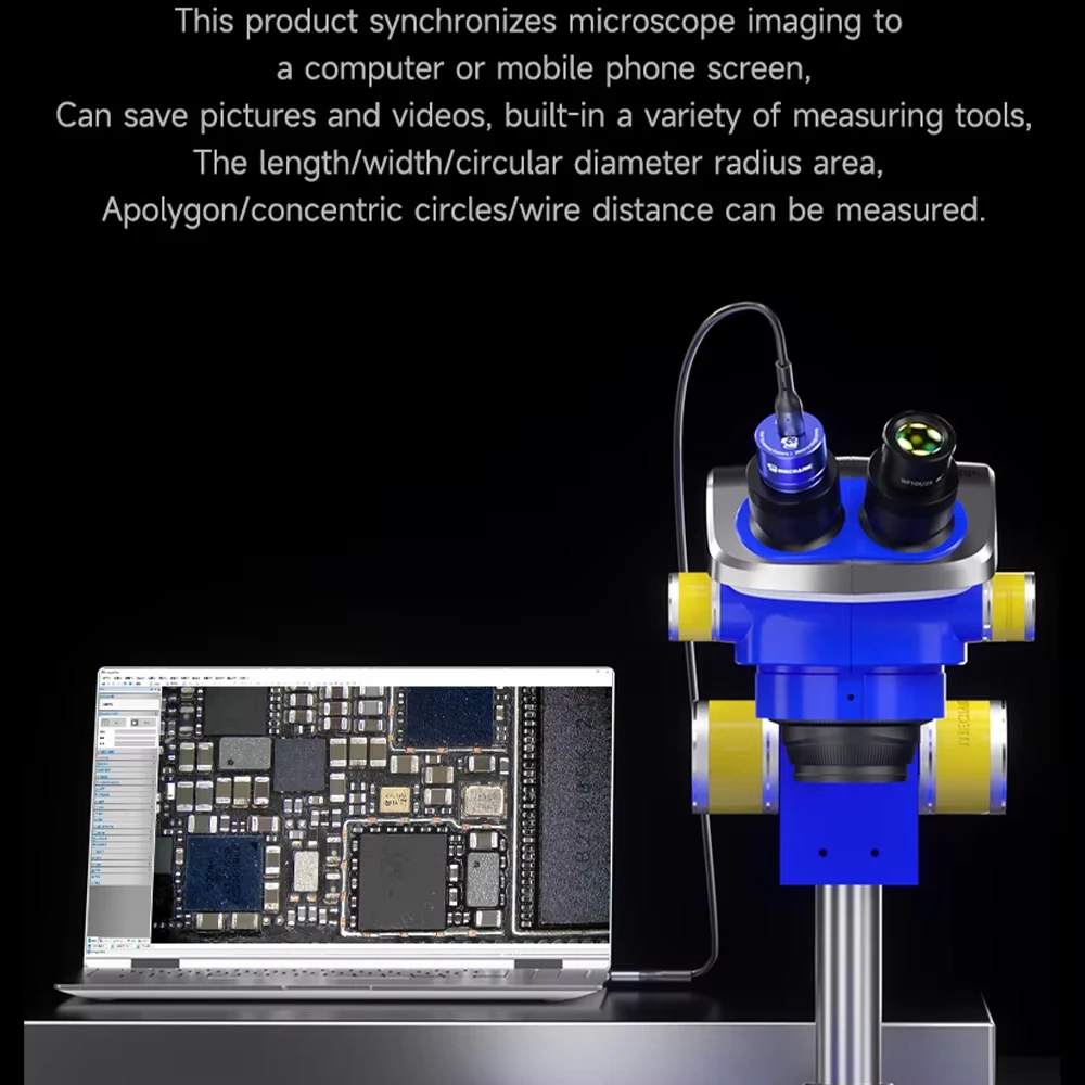 MECHANIC Microscope 2K/4K Electronic Eyepiece Camera Two-eye Microscope To Three-eye Adapter Industrial Video Microscope Camera
