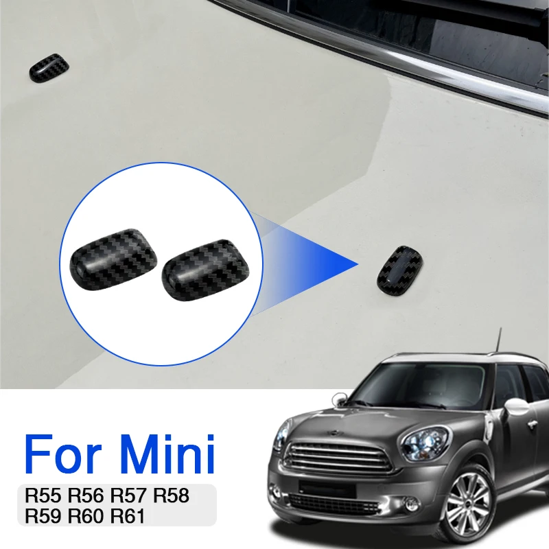 For BMW MINI Cooper S One Clubman R55 R56 R57 R58 R59 R60 R61 Car Accessories Wiper Water Spray Nozzle Cover Protection Sticker