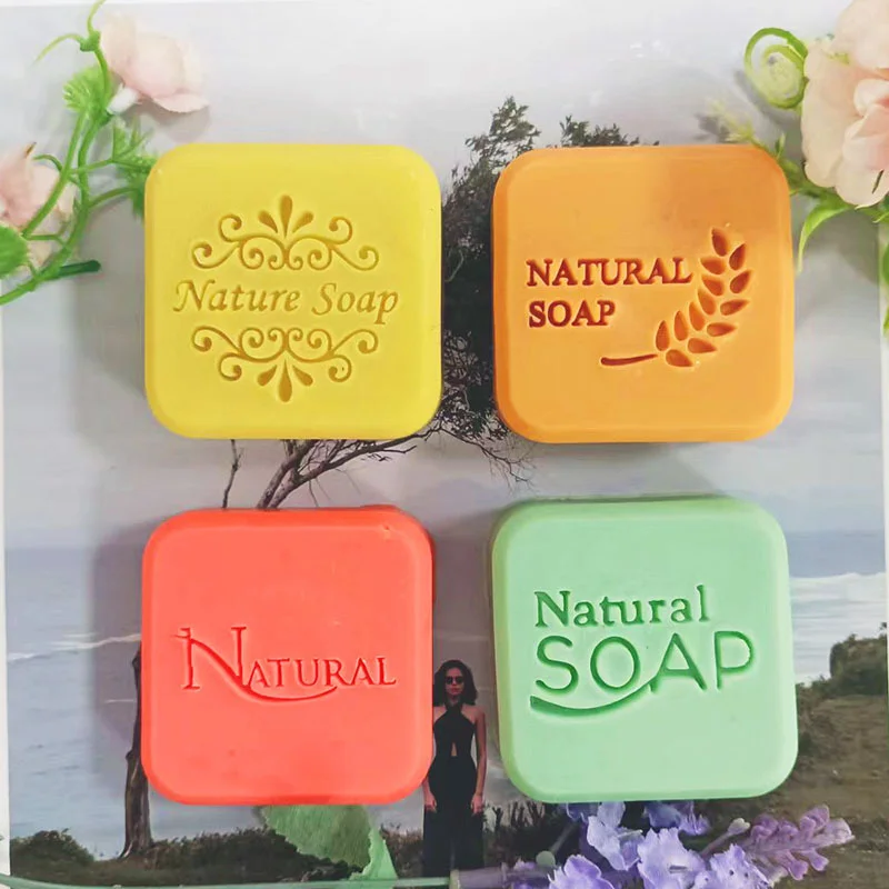 Natural Handmade Soap Stamp Clear Diy Natural Plexiglass Soap Chapters with Handle Acrylic Soap Making Chapters Customize Good