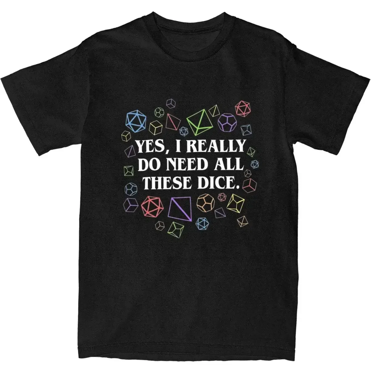 Men Women Dungeon And Dragon Dice Tabletop Rpg T Shirts Accessories Dnd Game 100% Cotton T-Shirt Clothes Fashion Tee Shirt