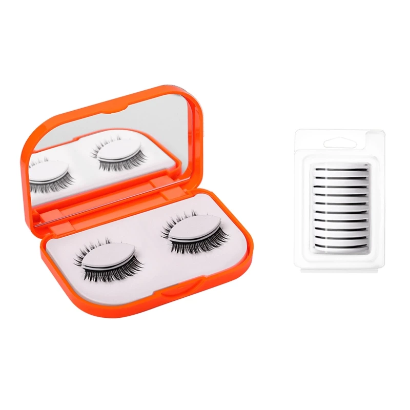 Reusable Self Adhesive Eyelashes No or Eyeliner Needed,Easy To Apply 3s To Put On,Stable Waterproof False Dropship