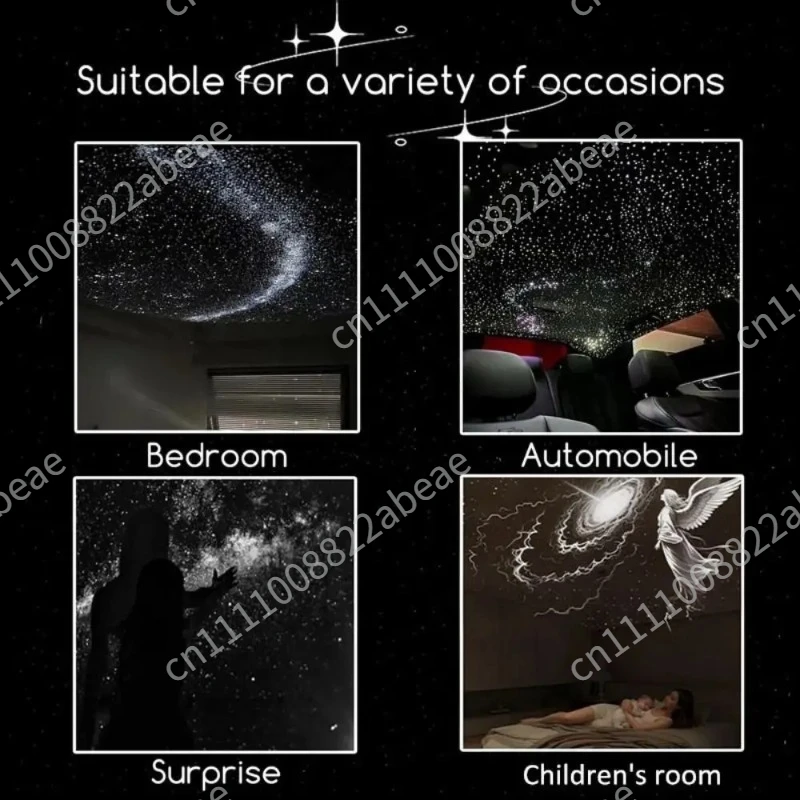 Adjustable Brightness Galaxy Star Projector USB Powered Touch Control Starry Sky Projector Portable 360° Rotation