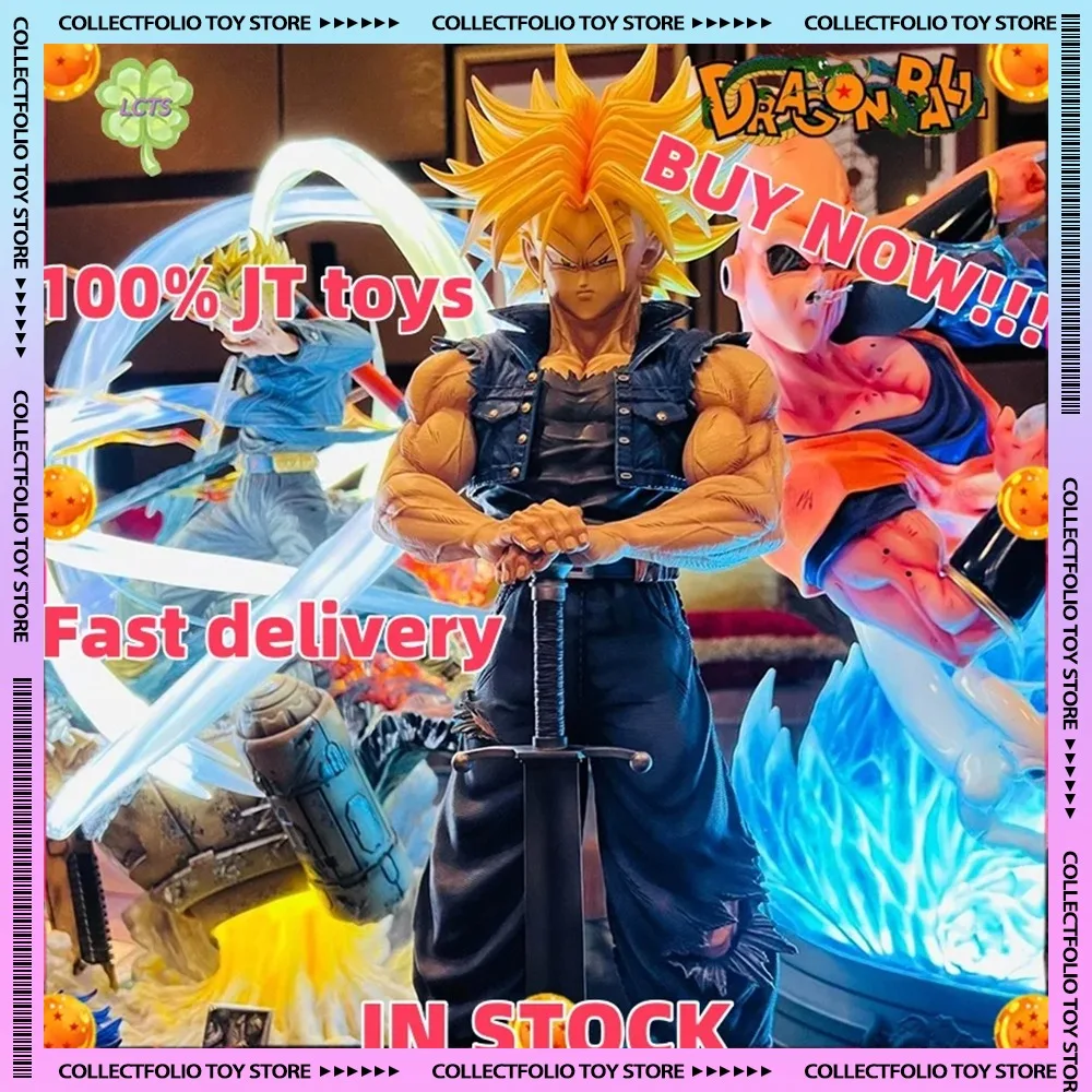 

IN STOCK JT toys 53cm Dragon Ball Anime Figure Torankusu Figure Trunks PVC Statue Collection Model Decoration Custom Gift Toy