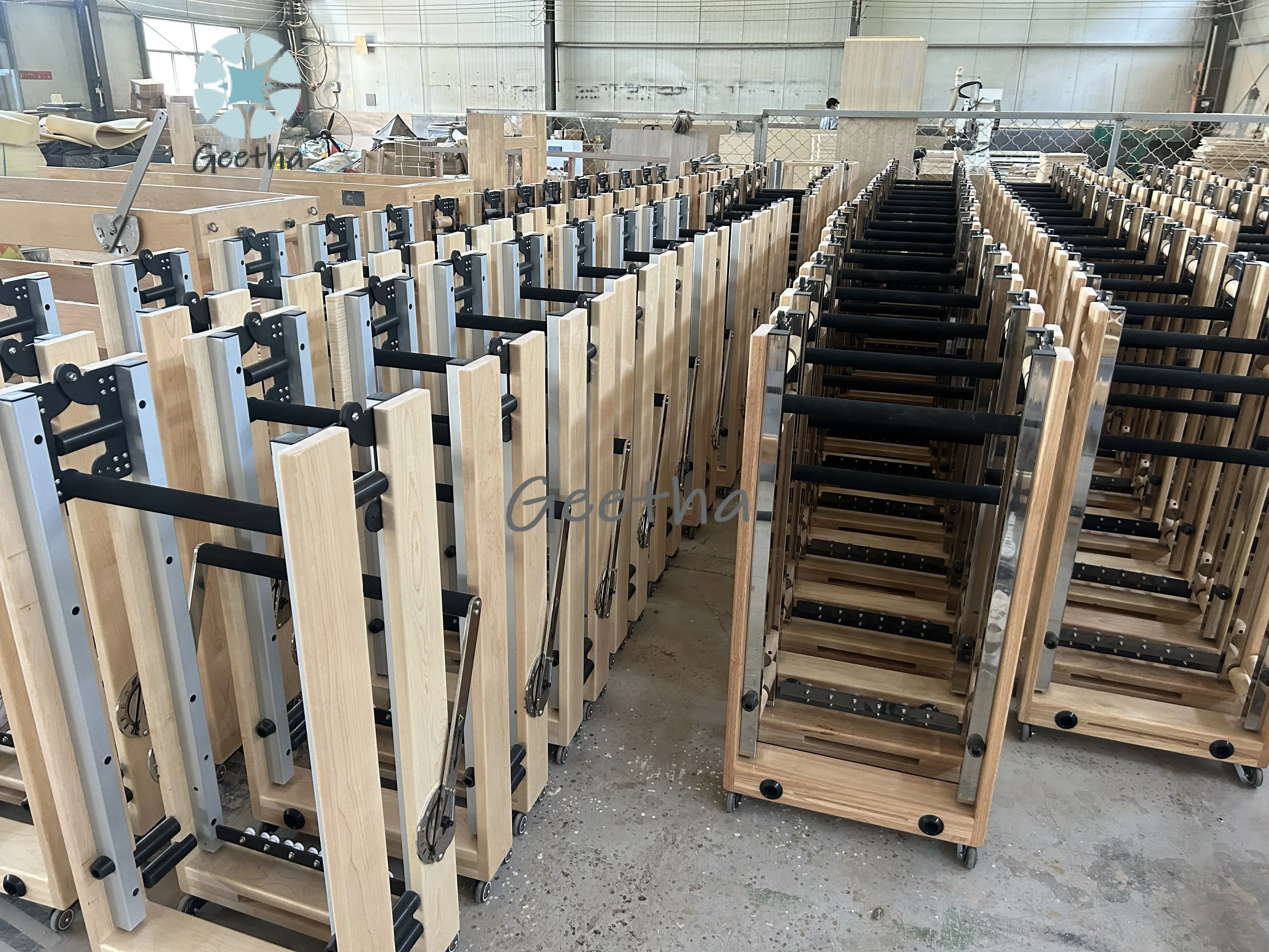 Pilates Reformer Foldable Foldable Pilates Reformer Oak Folding Pilates Reformer