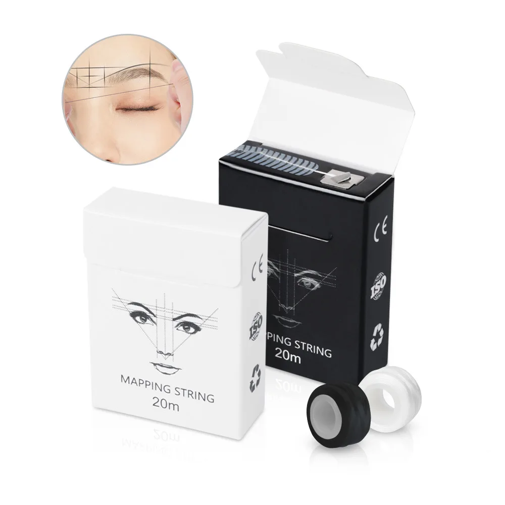 1PCS High quality Mapping string 20 meter with ink eyebrow positioning line with ink pattern eyebrow positioning X-ray box