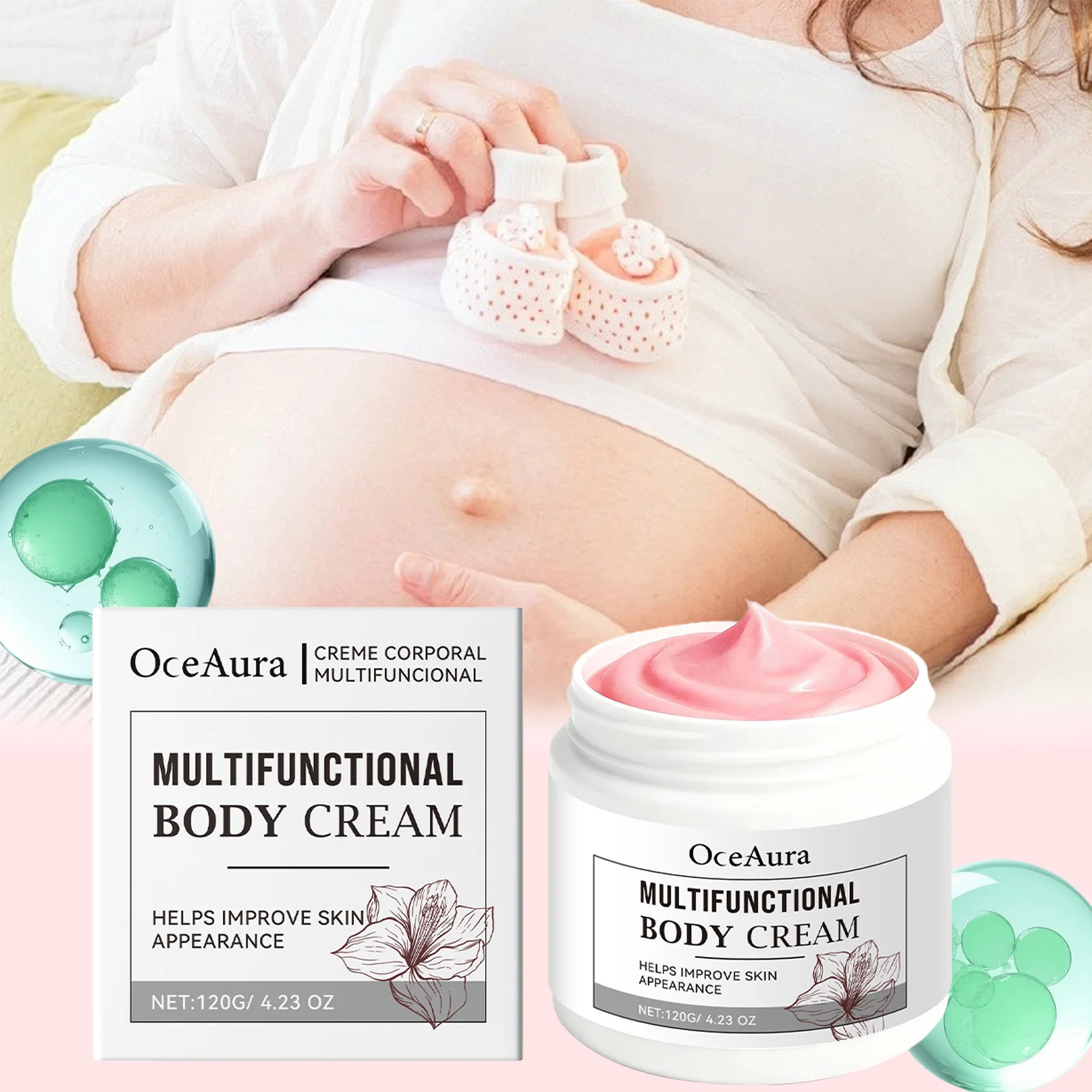 

Pregnancy Stretch Mark Cream Body Butter for Belly & Skin Elasticity Intense Hydration & Nourishing Care Postpartum Skin Repair