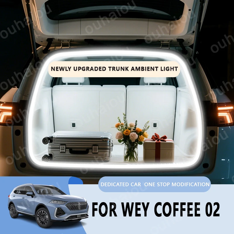 

For WEY Coffee 02 trunk light modification light Atmosphere lights White warm white Rear Trunk LED Light Bar