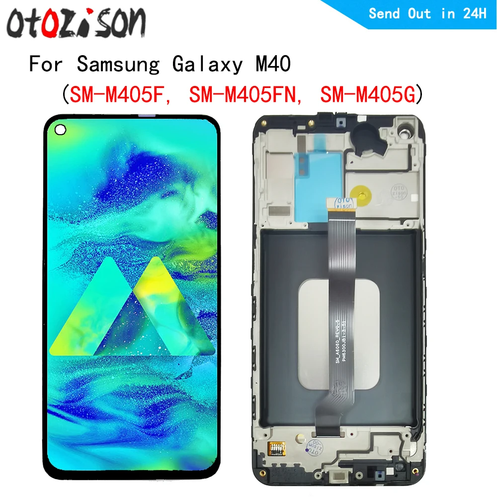 

6.3" Screen For Samsung Galaxy M40 SM-M405F, SM-M405FN, SM-M405G LCD Display Screen Touch Panel Digitizer With Frame Assembly