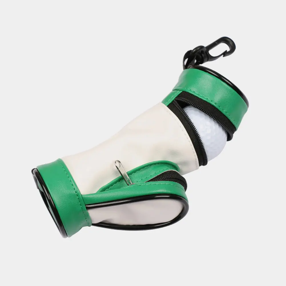 

Golf Ball Holder PU Material Portable Lightweight Compact Design Hanging Reusable Golfs Ball Storage Bag Convenient Carrying