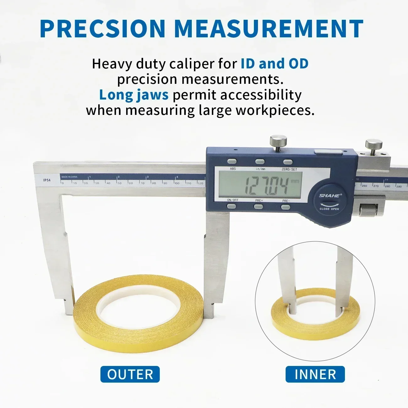 SHAHE Caliper Measuring Tool 40\'\'1000mm,Digital Micrometer Caliper Too,l Vernier Caliper with Stainless Steel Large LCD Screen