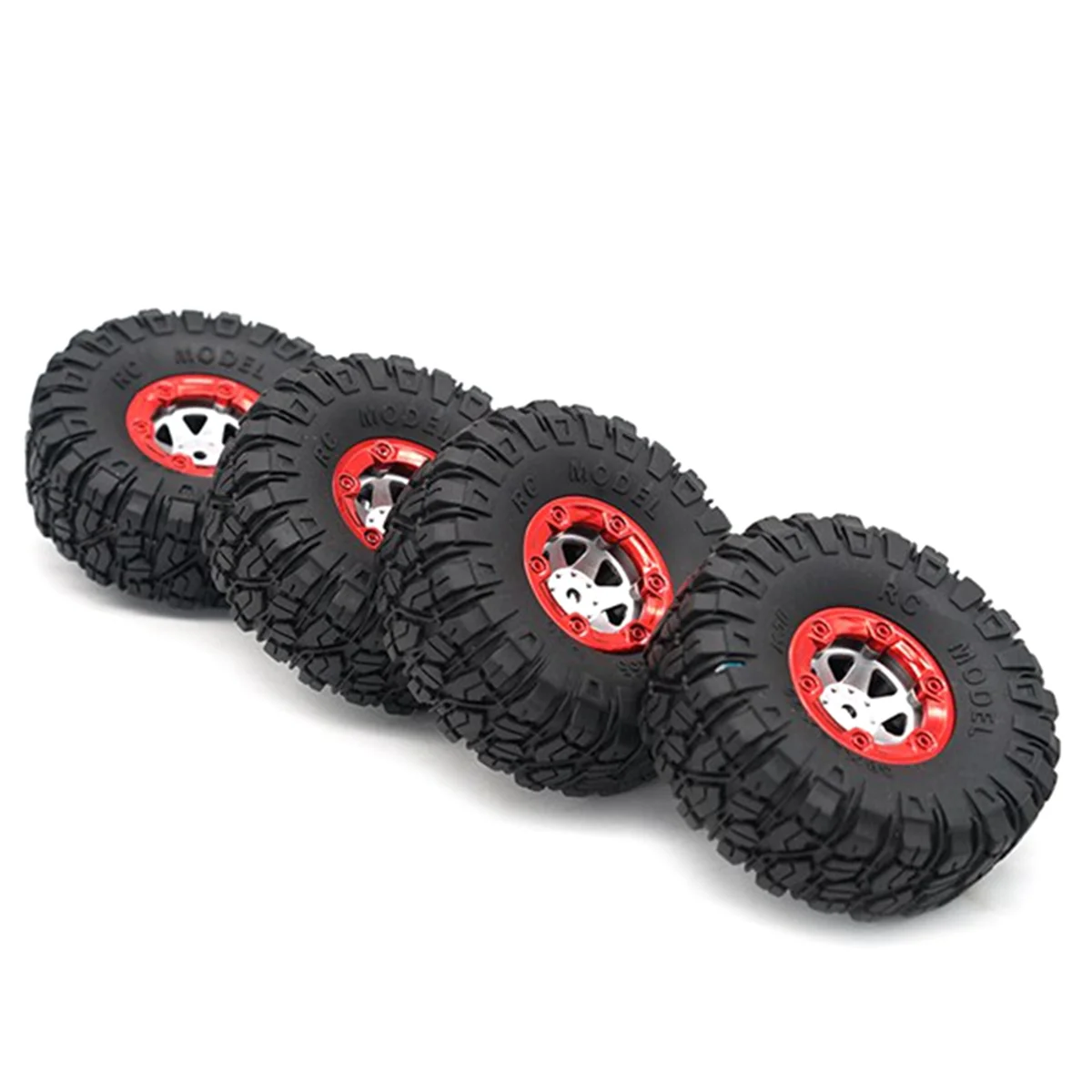 1:12 RC Truck Crawlers 100mm Rubber Tires Tyres with Wheel Hex for Wltoys 12428 12423 FY01 FY02 FY03