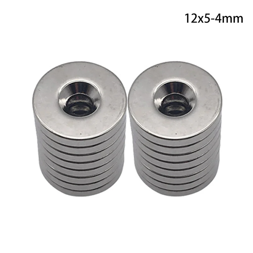 

12x5-4 Strong Magnet 12x5 mm Hole 4 mm Round Magnet 12*5-4 For Home Refrigerators, Offices DIY 12*5-4mm