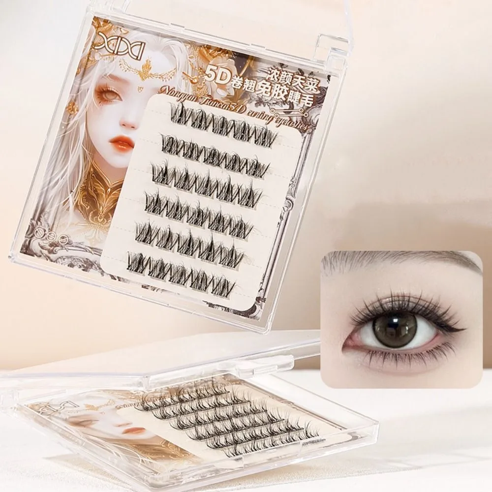 Extension Self-adhesive Lash Clusters DIY Makeup Adhesive False Eyelashes Reusable Sweet False Eyelash Clusters Makeup Tool