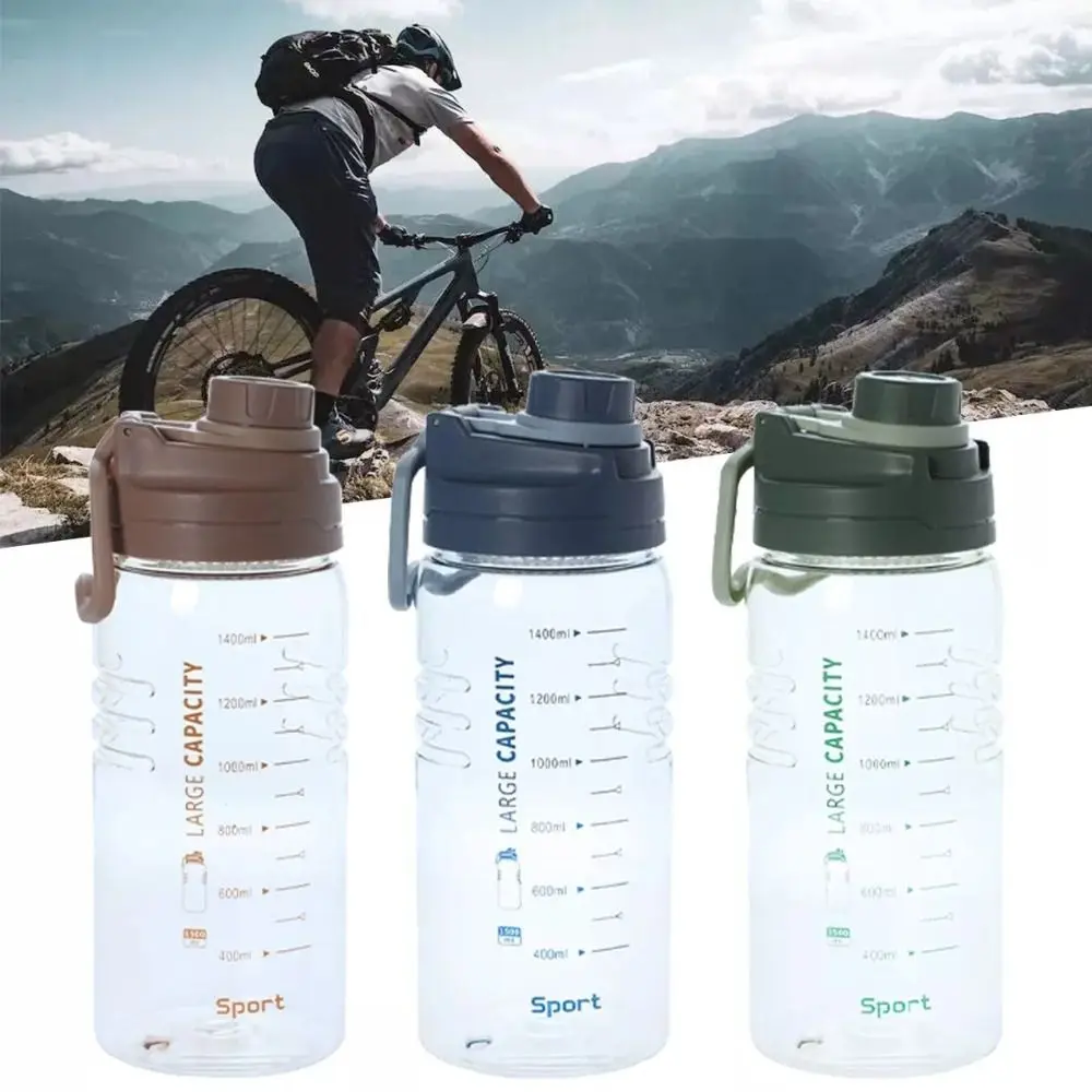 

Portable 1.5L Sports Water Bottle Plastic Large Capacity Water Jugs Lightweight Leakproof Clear Drink Bottle