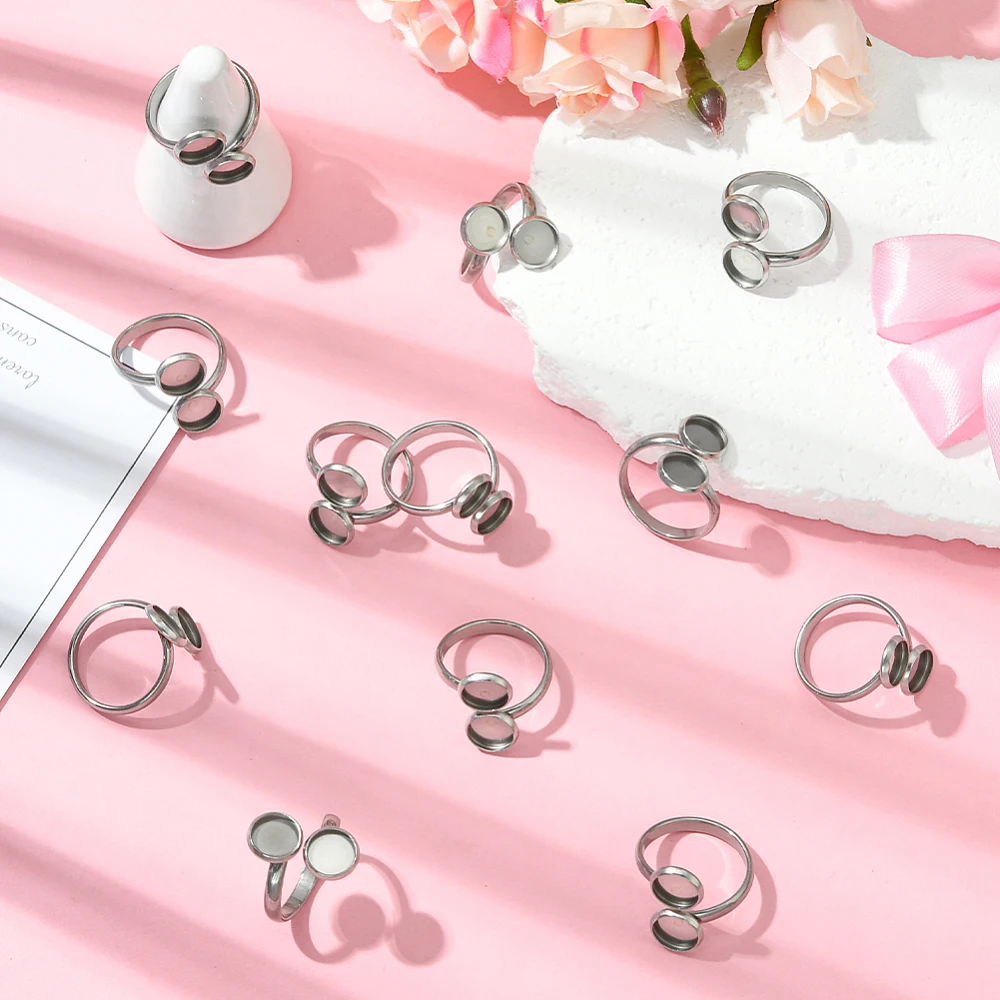 16개 손가락 반지 블랭크 베이스 18mm 304 스테 - Ring Blank Adjustable 리뷰 및 가격