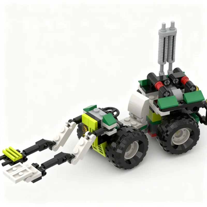 132 peças MOC Bloco de Montagem Dobrável Rover Creator 3 1, Blocos de Construção de Arquitetura, Ideia de Presente de Natal, Brinquedos Educativos Criativos