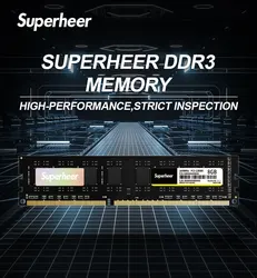 SUPERHEER-Barrette de RAM DDR3 4 Go ou 8 Go pour PC de bureau, module de mémoire vive, fréquence 1600MHz, fréquence 1600MHz, série Z successive, 240 broches