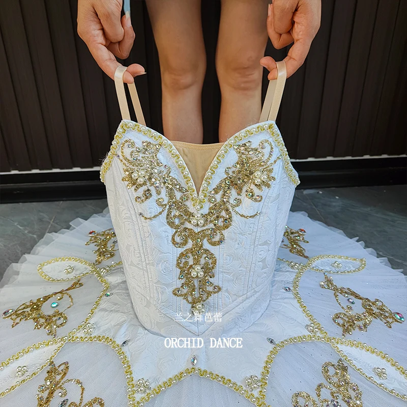 BT2507003 Professional Custom Size Custom Color Kids Girls Women Adult White  Ballet Tutu Costumes