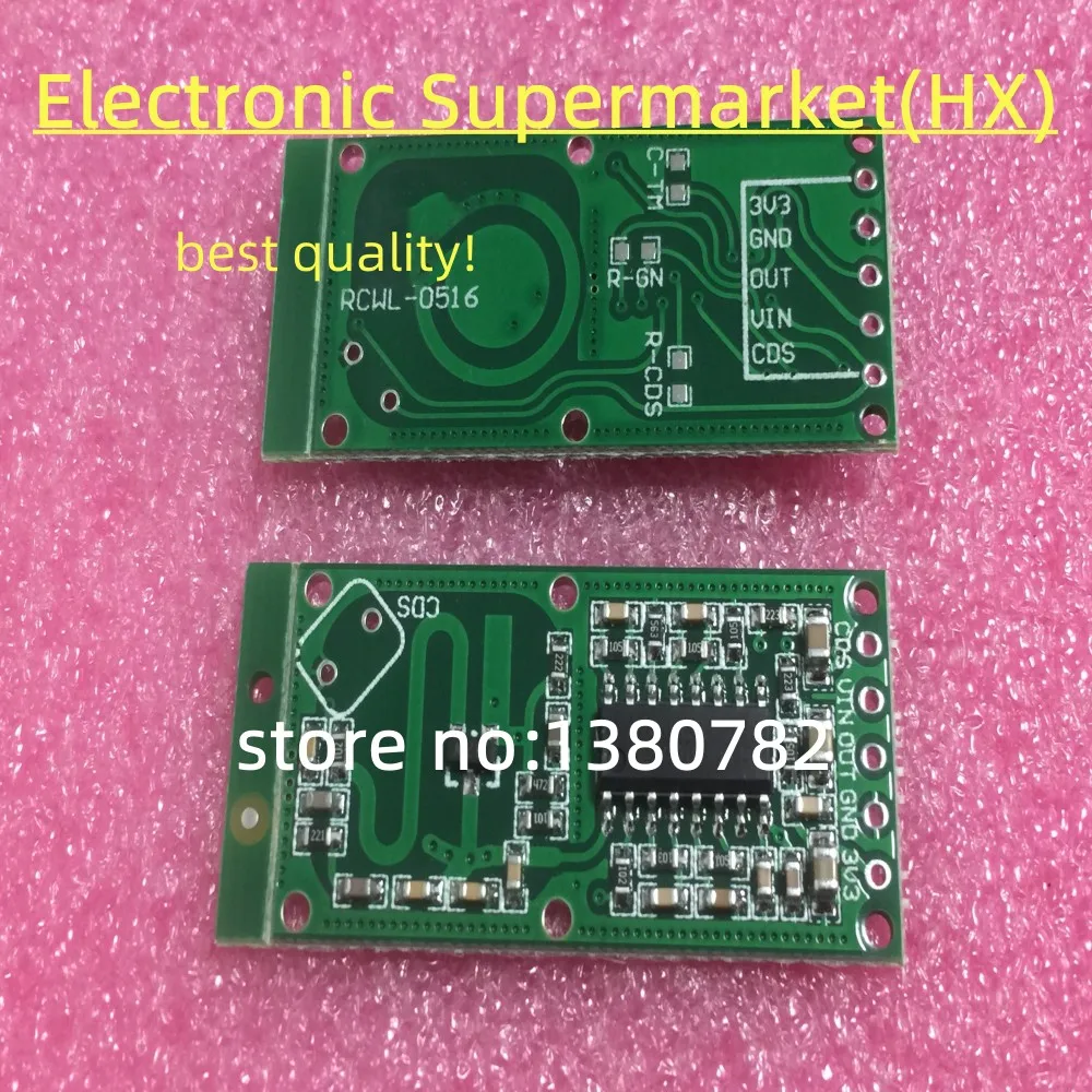 

Free shipping 50pcs/lots RCWL-0516 microwave radar sensor module Human body induction switch module Intelligent sens In stock!