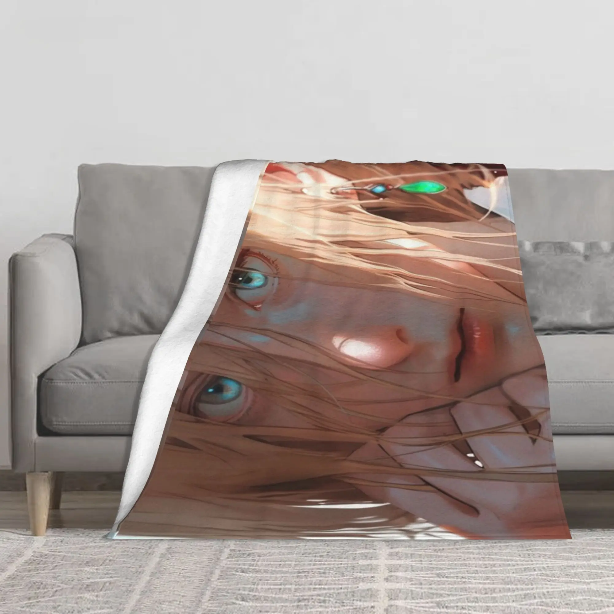 

Anime-Inspired Flannel Throw Blanket | Digital Print Polyester | Soft, Warm, All-Season Glam Decor | Non-Woven