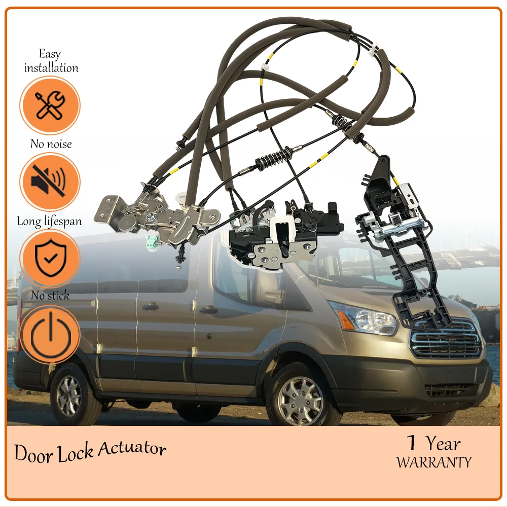 Rear Left Power Sliding Door Lock Actuator Motor Matches 2015-2019 Ford Transit-150 250 350 350 HD oem CK4Z-61264A01-K