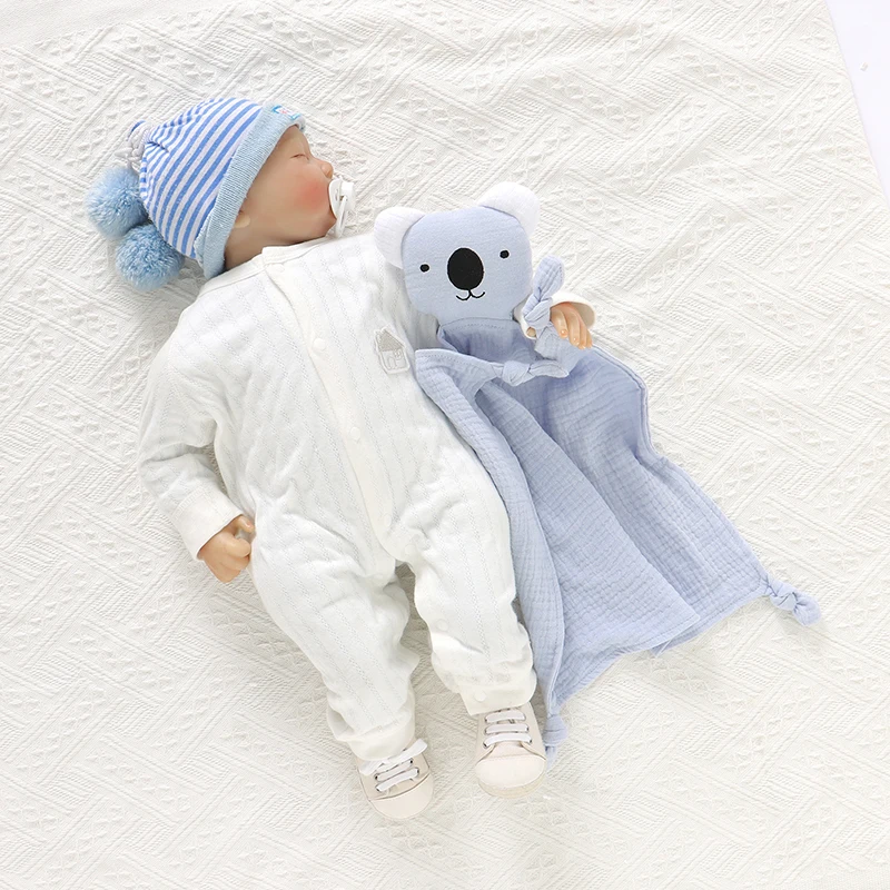 Baby Comforter Lovely Muslin Security Blanket Newborn Boy Girl Soft Cotton Soothe Appease Towel Toddler Infant Handkerchief Toys