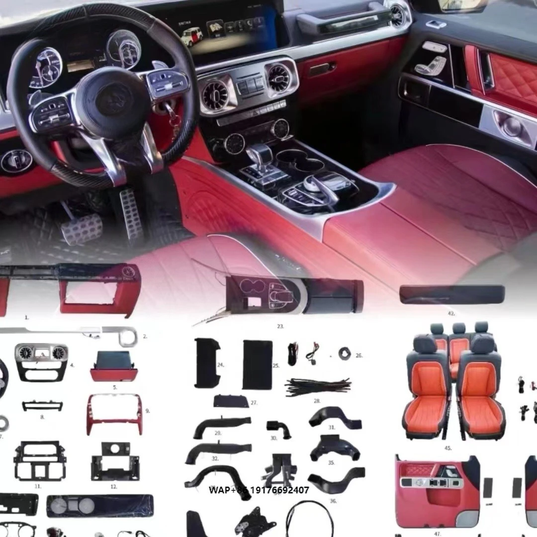 Car Interior Facelift Kit Fit for G Wagon Interior Upgrade Kit G-Class 2002-2018 W463 to W464 G63 B-Brabus Style