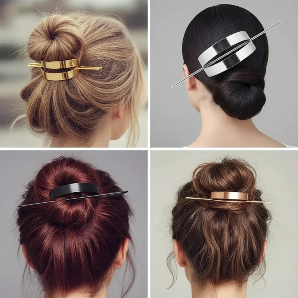 

1Pc Women Girls Minimalist U-Shaped Half Circle Hairpin Hair Accessories for Daily Use