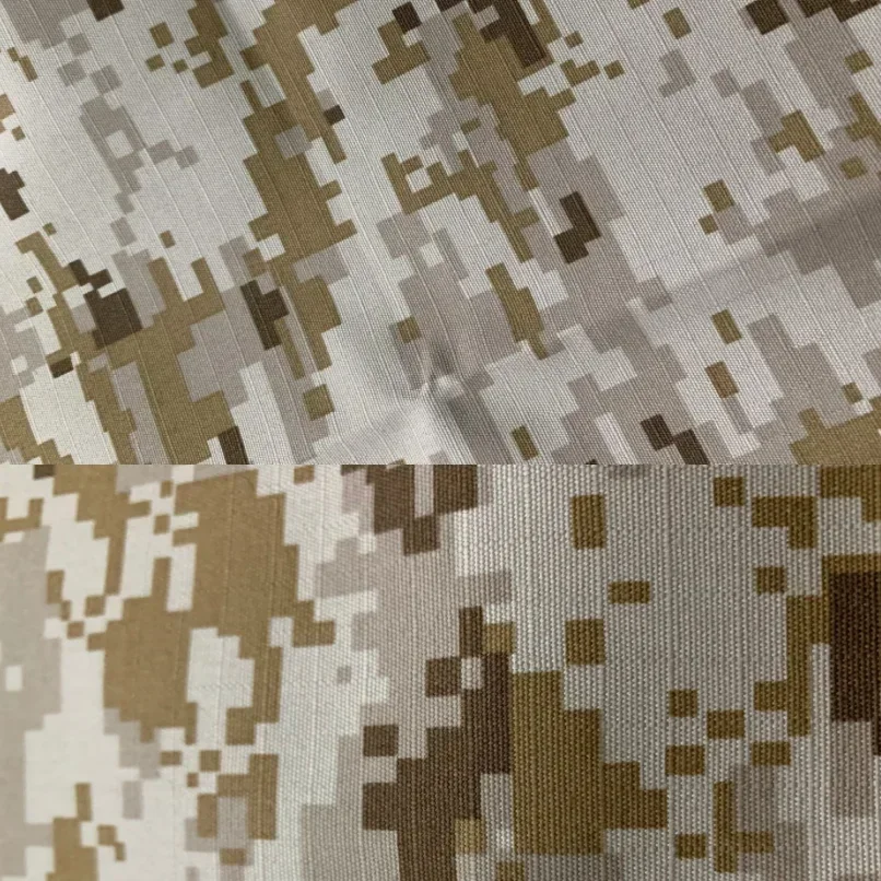 1.45M Width Desert Digital Camouflage Fabric Polyester Cotton TC Mosaic Digital Cloth Clothing DIY Hunting Fan Uniforms TMC