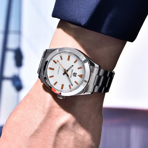Imagen 2 del producto Relojes BENYAR para hombre, reloj automático de lujo para hombre, reloj de pulsera mecánico de acero inoxidable, regalo luminoso resistente al agua con caja