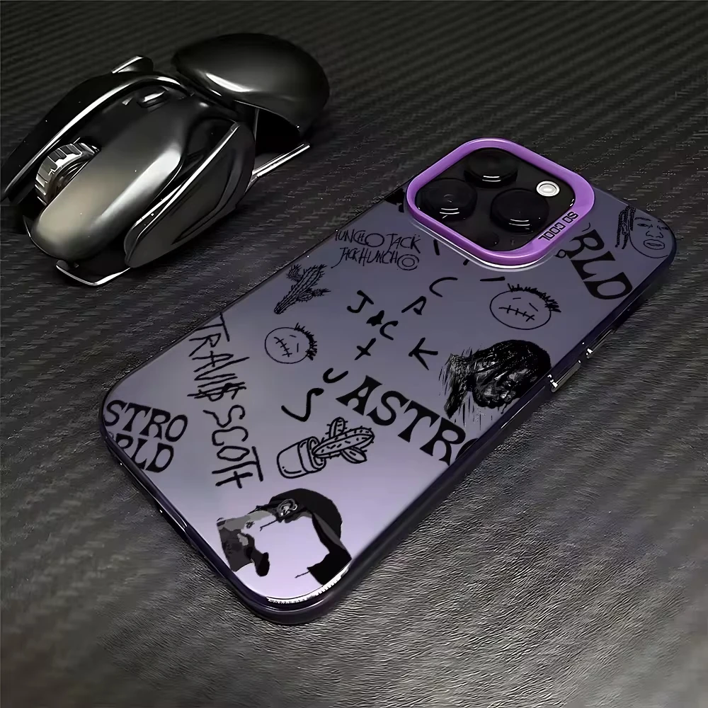 الفاخرة ترافيس سكوت الصبار جاك قضية الهاتف آيفون 16 15 14 13 12 11 برو ماكس كاندي ماتي للصدمات الغطاء الخلفي للقضية Funda #6