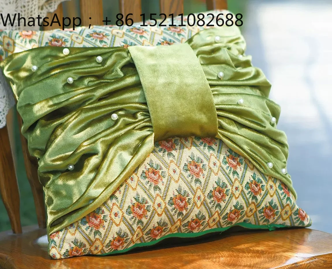 SCY bow sofa throw pillow rose retro cushion cover atmosphere small apartment living room pillow