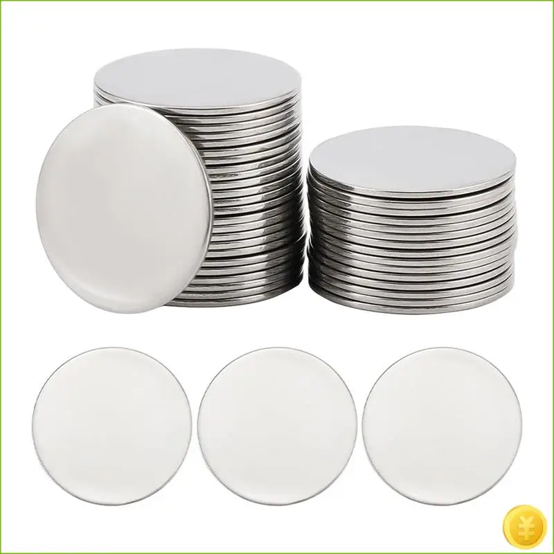 Stainless Steel Printed Blank Discs Bulk DIY Jewelry Craft Name Tags Necklace Earrings Engraving Supplie